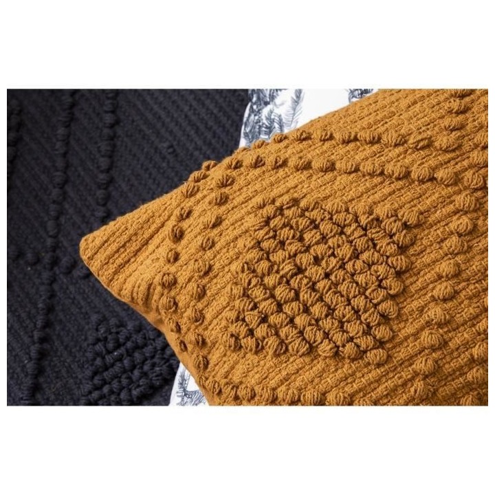 Tapis bouclette - Bleu fumé - 100% coton - 120 x 180 cm - Intérieur