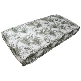 DEKO & CO Coussin palette imprimé - 60 x 120 x 15 cm - Kaki