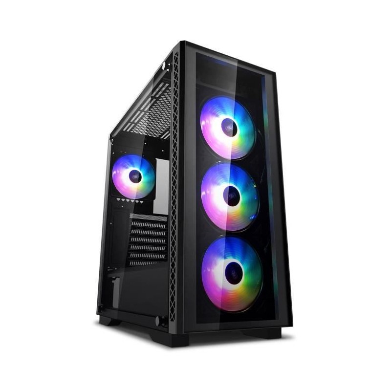 DEEPCOOL BOITIER PC MATREXX 50 ADD - Moyen Tour - RGB 4F - Noir - Format E-ATX (DP-ATX-MATREXX50-AR-4F-NE)