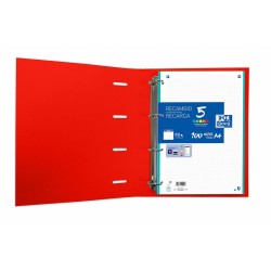 Reliure à anneaux Oxford Touch Europeanbinder Rouge A4