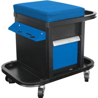 DEF'PRO Tabouret / servante d'atelier mobile avec rangements pour outi