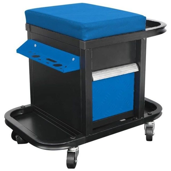 DEF'PRO Tabouret / servante d'atelier mobile avec rangements pour outi