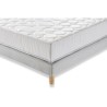 DEKO DREAM ZEN Pack pret a dormir - Matelas + sommier 160x200 + couette + 2 oreillers - Ressorts - 5 zones - 19 cm - Ferme