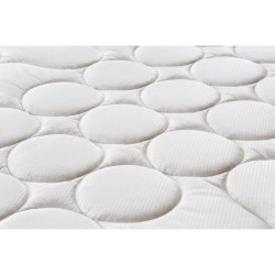 DEKO DREAM ZEN Pack pret a dormir - Matelas + sommier 160x200 + couette + 2 oreillers - Ressorts - 5 zones - 19 cm - Ferme