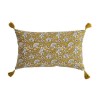 Coussin Udaipur all over - Jaune - 100% coton - 30 x 50 cm - DEKO