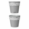 Pot auto-arrosant Stefanplast Gris 15 x 15 x 15 cm Blanc Plastique (12 Unités)