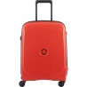 DELSEY BELMONT TROLLEY 55 CM 4 ROUES CABINE SLIM - ROUGE - POPYPROPYLENE - 55x40x20 - 2,5 KG