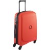 DELSEY BELMONT TROLLEY 55 CM 4 ROUES CABINE SLIM - ROUGE - POPYPROPYLENE - 55x40x20 - 2,5 KG