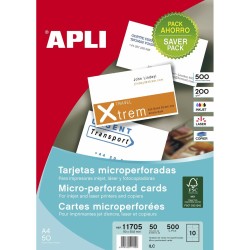 Cartes de visite Apli Blanc...