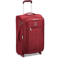 DELSEY PIN UP 5 - Lot de 3 Trolley T55 cabine slim 2 roues + T66/76 Trolley 4 doubles - Extensibles - Rouge