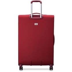 DELSEY PIN UP 5 - Lot de 3 Trolley T55 cabine slim 2 roues + T66/76 Trolley 4 doubles - Extensibles - Rouge