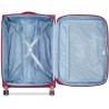 DELSEY PIN UP 5 - Lot de 3 Trolley T55 cabine slim 2 roues + T66/76 Trolley 4 doubles - Extensibles - Rouge