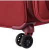 DELSEY PIN UP 5 - Lot de 3 Trolley T55 cabine slim 2 roues + T66/76 Trolley 4 doubles - Extensibles - Rouge