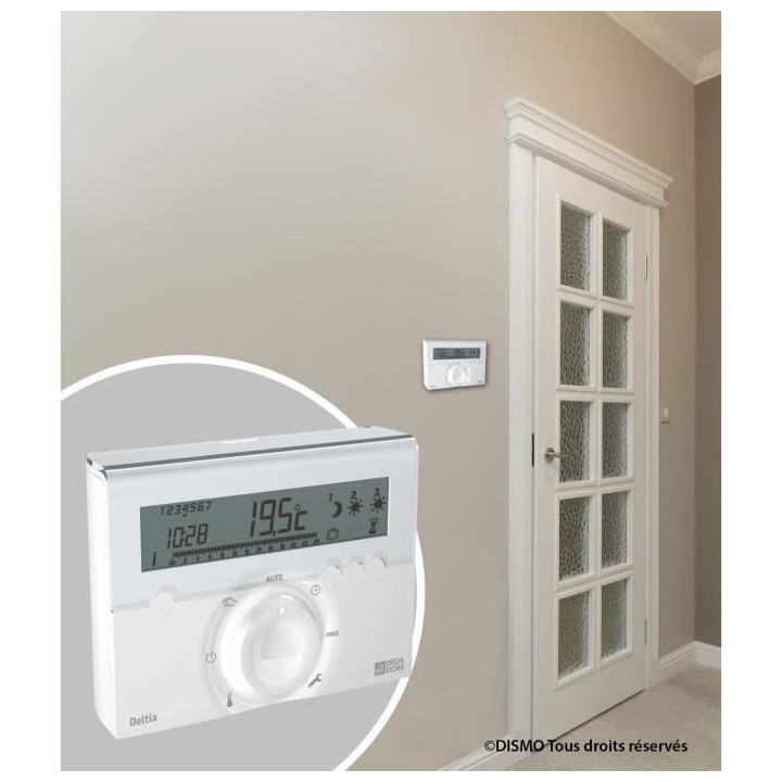 DELTA DORE Programmateur fil pilote Deltia 8.31 3 zones