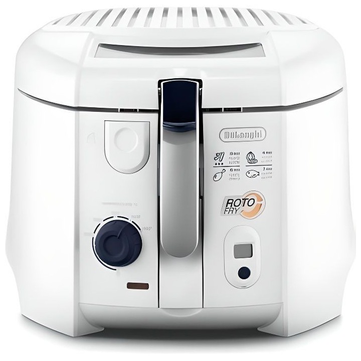 DELONGHI F28533.W1 Friteuse électrique classique RotoFry - Blanc