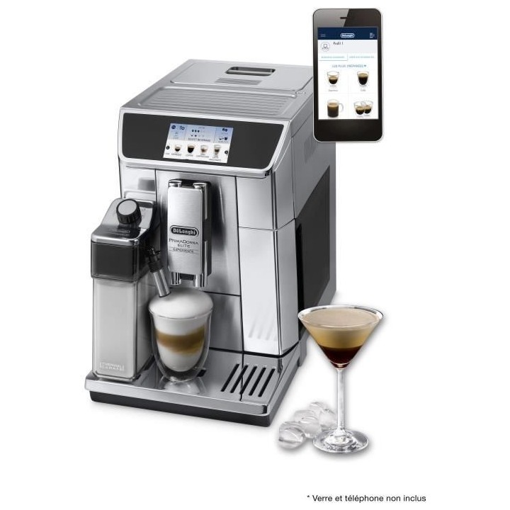 Machine a café Expresso broyeur - DELONGHI ECAM650.85.MS - Gris - Con