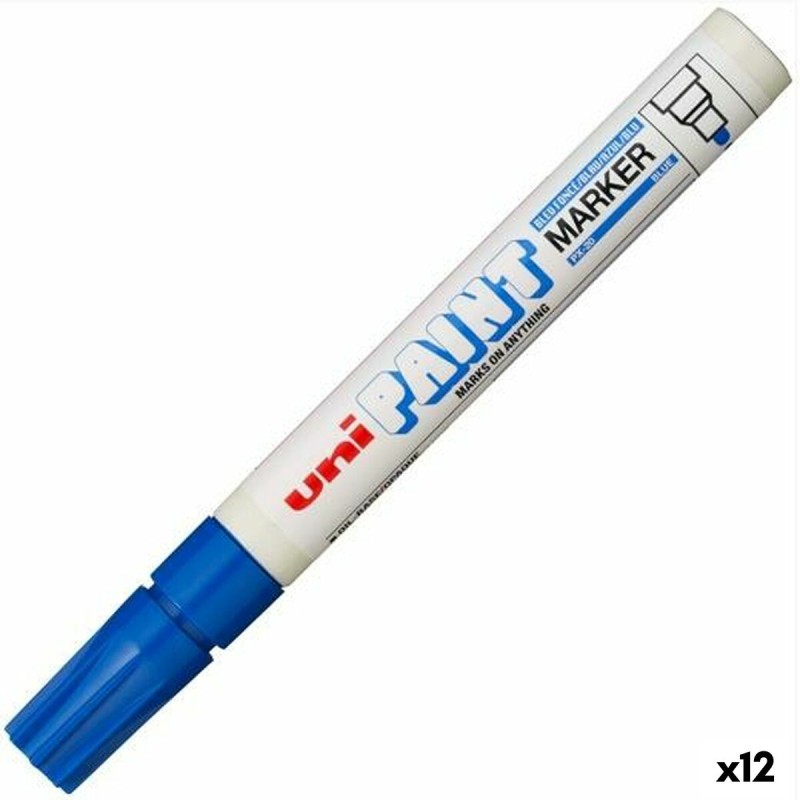 Marqueur permanent Uni-Ball PX-20 Bleu (12 Unités)