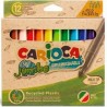 Ensemble de Marqueurs Carioca Jumbo Eco Family Multicouleur 24 Pièces (24 Unités)