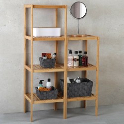 Etagère de salle de bains Versa Bambou (33 x 80 x 34 cm)