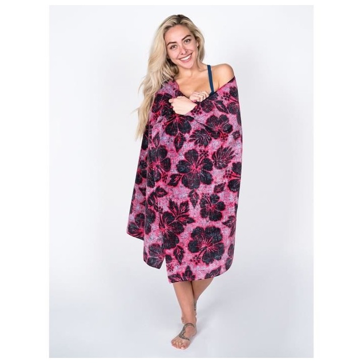 LEUS Serviette plage 148x84cm Conner Coffin Heavy Petal Red