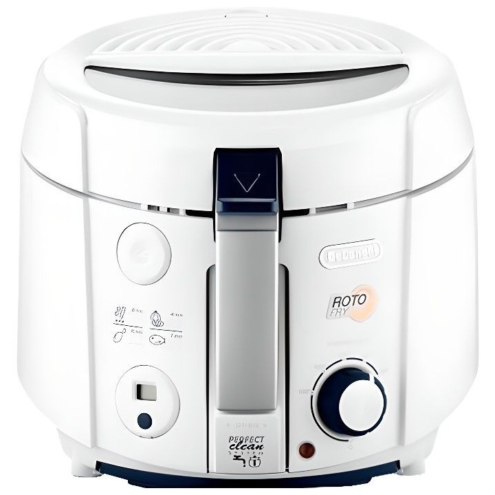DELONGHI F38436 Friteuse électrique classique RotoFry - Blanc