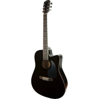 DELSON HW-41 Guitare Folk Electro-acoustique Noir