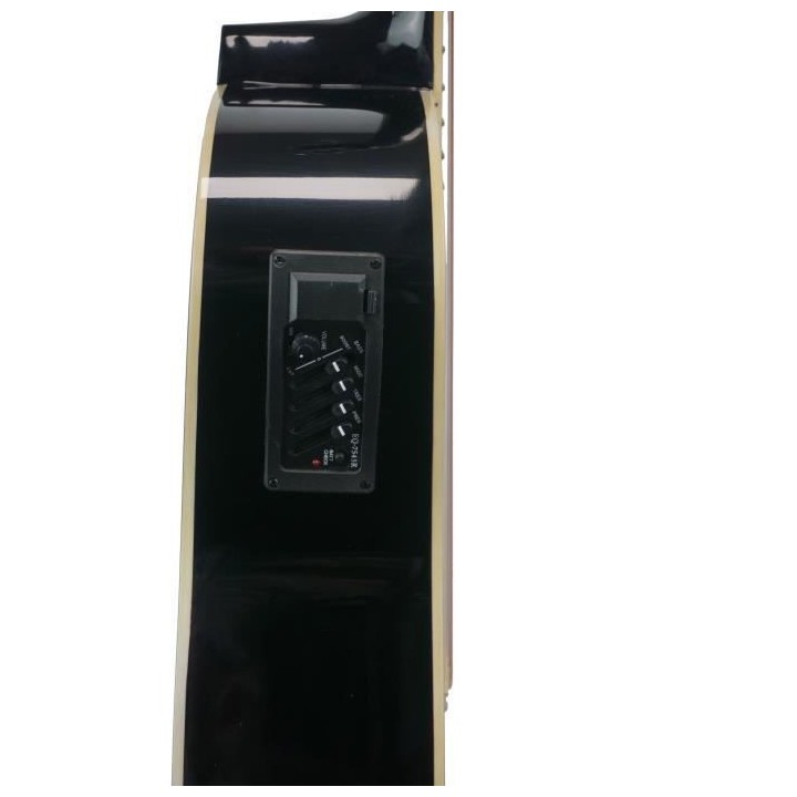 DELSON HW-41 Guitare Folk Electro-acoustique Noir