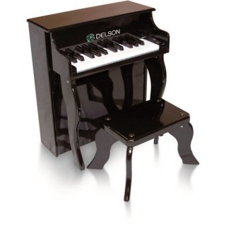 Piano droit enfant noir delson 25 touches