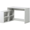 Bureau d'angle Nagano - Panneaux de particules - Blanc mat - L 111,9 x P 100,7 x H 76,7 cm - DEMEYERE