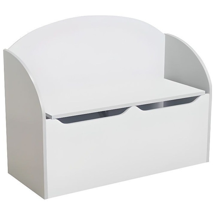 TRESOR Coffre a Jouets Blanc