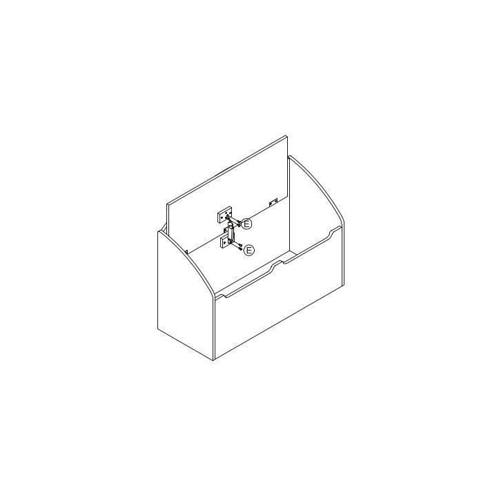 TRESOR Coffre a Jouets Blanc