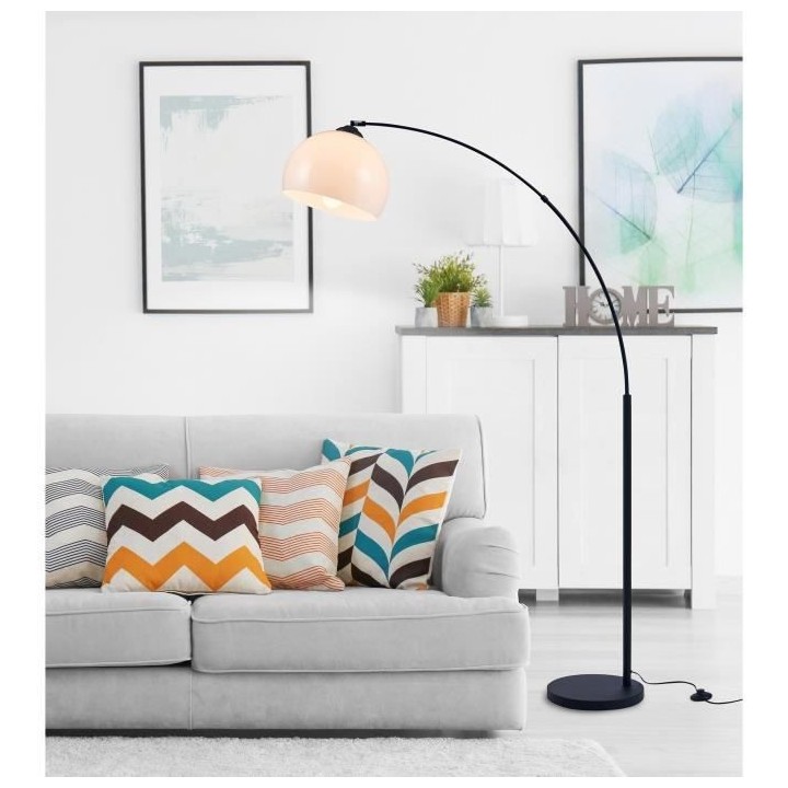 DAISY Lampadaire Arc - Métal et réflecteur Acrylique - L 30 x P 110