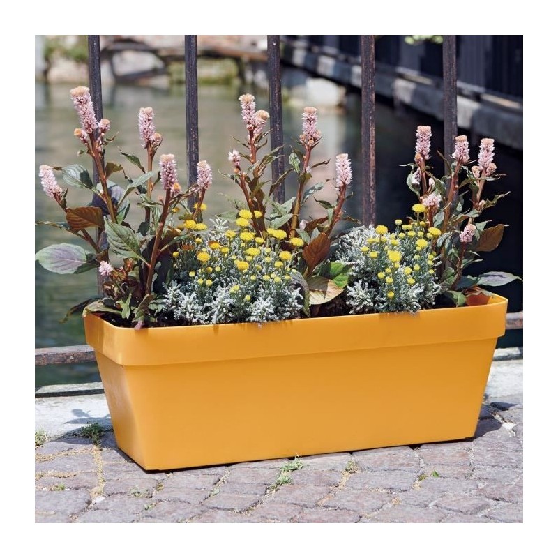 DEROMA Jardiniere Like curry - Coloris jaune - 49x17cm