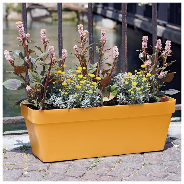 DEROMA Jardiniere Like curry - Coloris jaune - 49x17cm