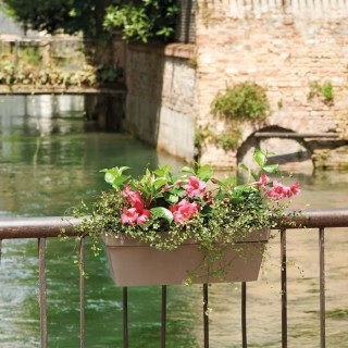 DEROMA Kit jardiniere Like taupe avec réserve d'eau - Coloris taupe -