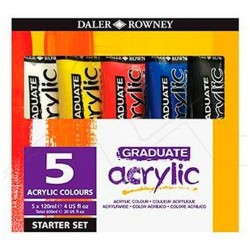 Peinture acrylique Daler Rowney Multicouleur 120 ml 5 Pièces