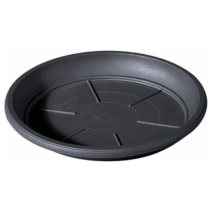 DEROMA Soucoupe pour pot de fleurs Day R anthracite - Coloris gris ant