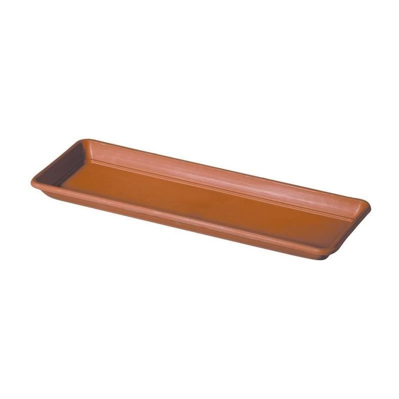 DEROMA Plateau pour jardiniere Day R cotto - Coloris terre rouge - 60cm