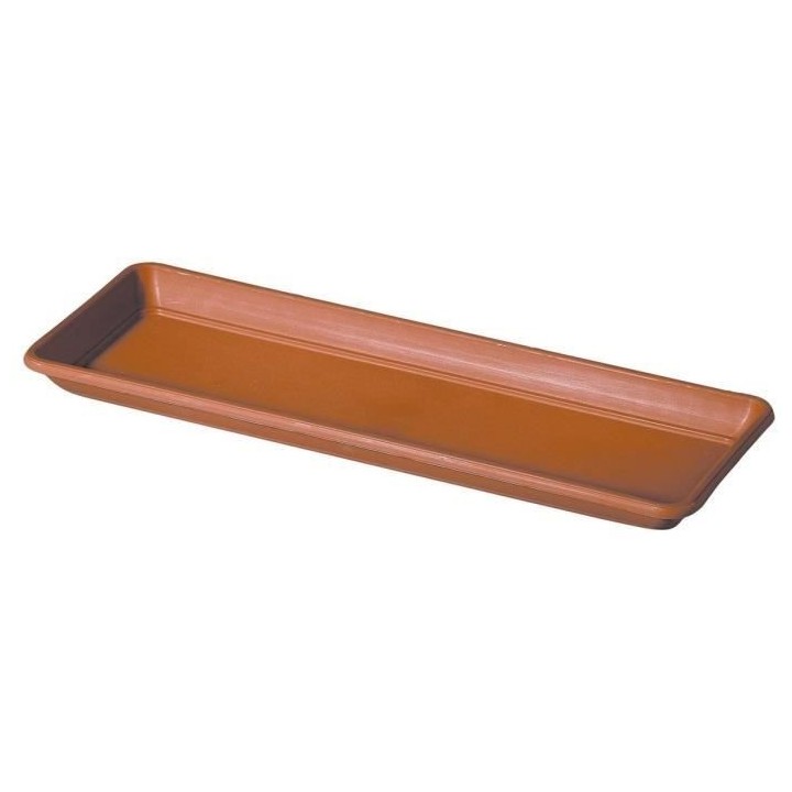 DEROMA Plateau pour jardiniere Day R cotto - Coloris terre rouge - 60c