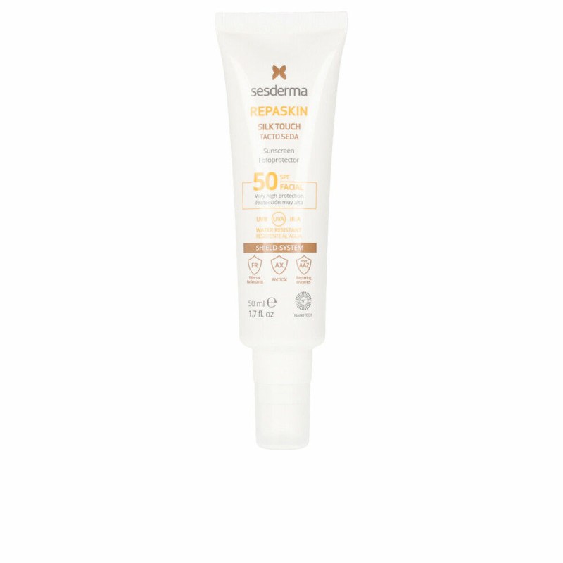 Écran solaire visage Sesderma Repaskin Finition soyeuse Spf 50 (50 ml)