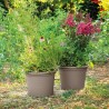 DEROMA Pot de fleurs rond Day R camel - Coloris taupe - 40cm