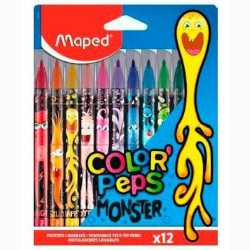 Ensemble de Marqueurs Maped Color' Peps Multicouleur 12 Pièces (12 Unités)