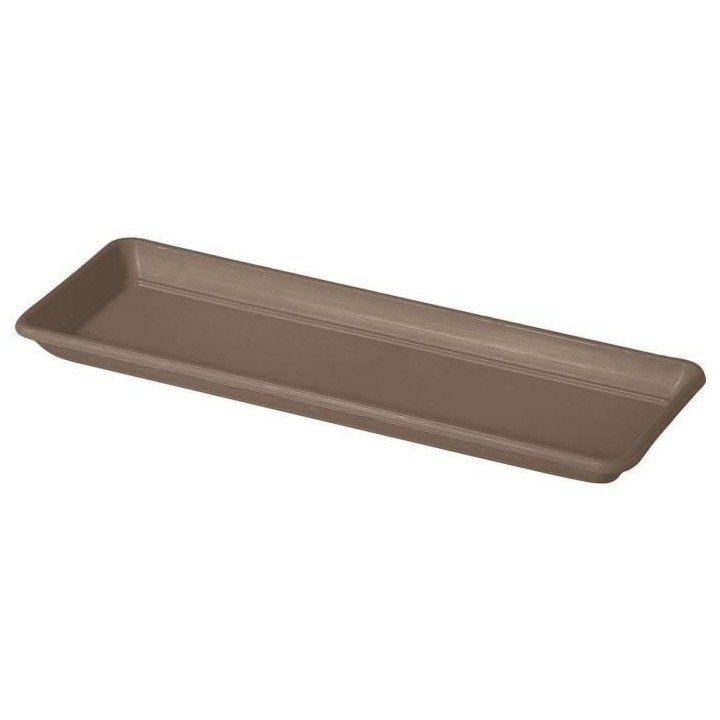 DEROMA Plateau pour jardiniere rectangulaire Day R Camel - 50 cm