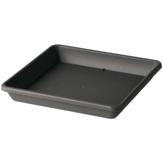 DEROMA Soucoupe carré pour pot de fleurs Day R anthracite - Coloris g