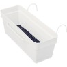 DEROMA kit jardiniere like bianco avec réserve d'eau - 49x28cm - coloris blanc