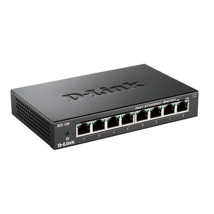 D-Link Switch 8 ports boîtier métal DES108