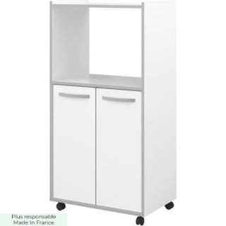 EKIPA Desserte de cuisine L 60cm Blanc - READY