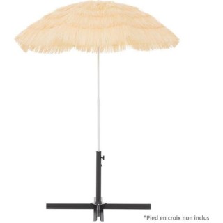 Parasol droit de plage HAWAII - Ø160cm x H.180 cm - Structure acier B
