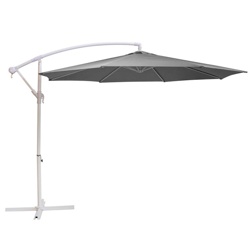 Parasol Thais Gris Aluminium 300 cm