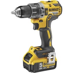 Perceuse-Visseuse a percussion sans-fil 18V DEWALT (2 batteries Brushless XR 5,0 Ah + chargeur + coffret TSTAK) - DCD796P2-QW